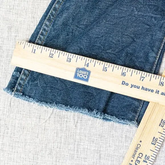 Khaite Benny Cropped Flare Raw Denim Jeans size 26